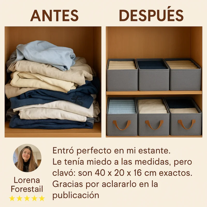 Organizadores de Ropa Plegables (Comprá 1 y lleváte 3) - Imagen 5